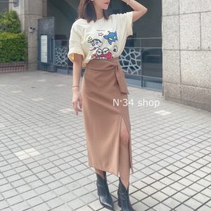 飄帶鉛筆裙