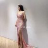 吊帶亮片開衩禮服：圖片 2