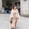 接皮附腰帶洋裝：圖片 6