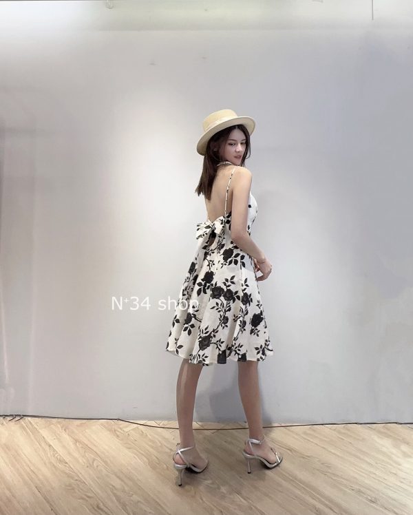 亞麻印花美背短洋：圖片 3