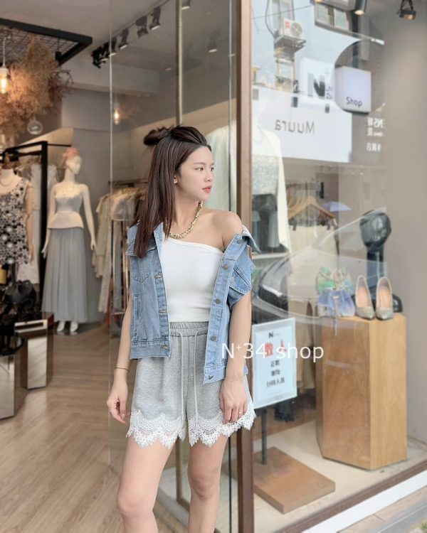 領蕾絲牛仔背心：圖片 3